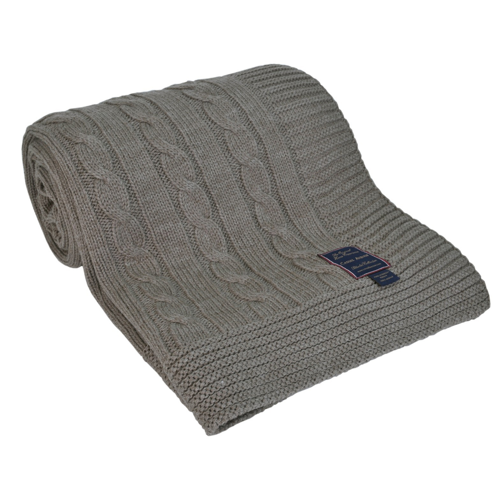 Плед 130х170 Boston от Casual Avenue светло-коричневый Турция