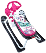 Снегокат "Ника-кросс", Бабочки (Белый каркас)