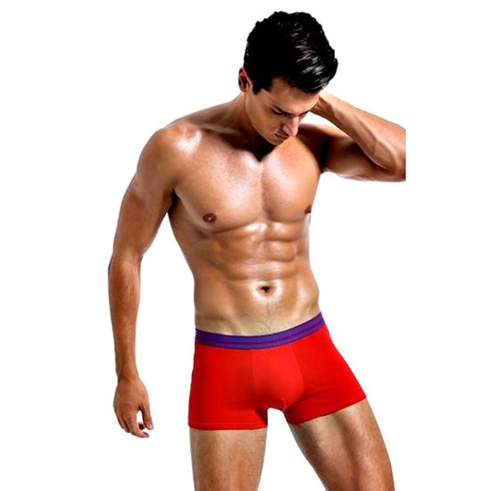 Мужские трусы боксеры красные ROMEO ROSSI RR6084-8