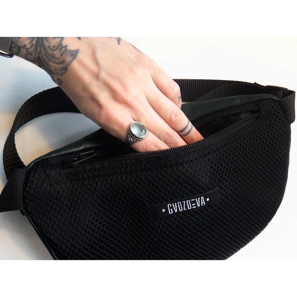 Сумка Поясная Эко Кожа зеленая - фото 5