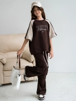 Костюм для девочки, футболка и штаны