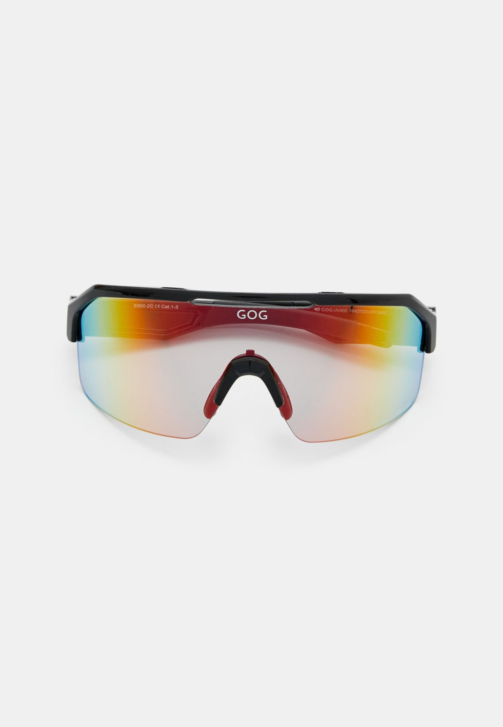 Спортивные очки с диоптриями GOG Thor C / Black / Photochromic Red Lens