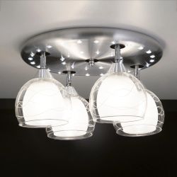 Citilux Самба CL158142 Люстра с поворотными плафонами Алюминий Хром