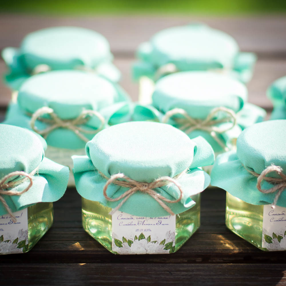 Бонбоньерка с медом на свадьбу, 140 грамм