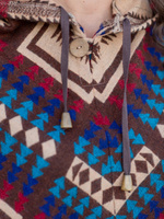 Пончо женское шерстяное с орнаментом