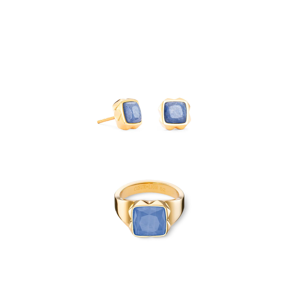 Кольцо Coeur de Lion Blue-Gold 1200/40-0716 60