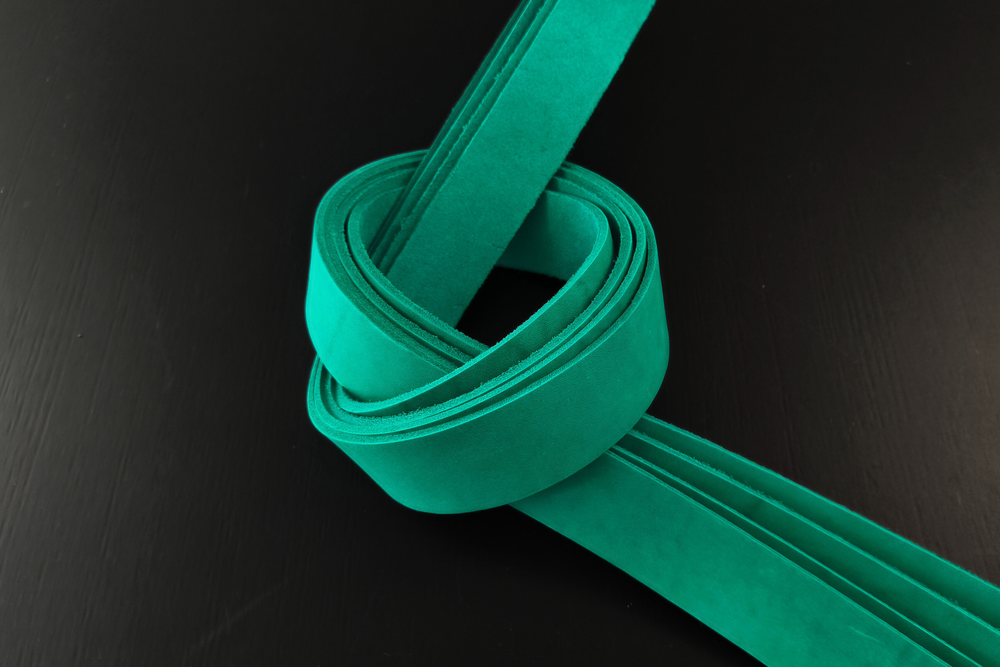 Ременная заготовка Малахит гладкая