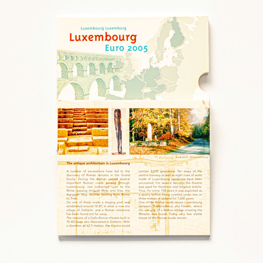 Luxembourg 2005 Year Set + 2 Euro "50th Anniversary of the Birth of Grand Duke Henri & 100th Anniversary of the Death of Grand Duke Adolphe"