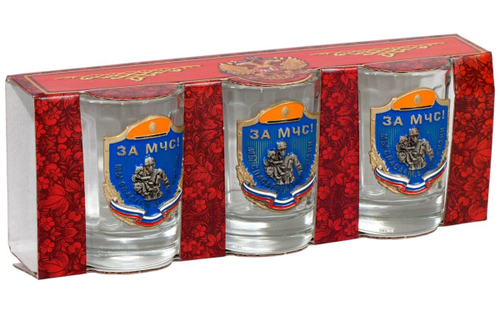 Нарядный набор стопок «МЧС»