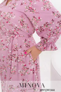 Платье 2444-розовый Minova