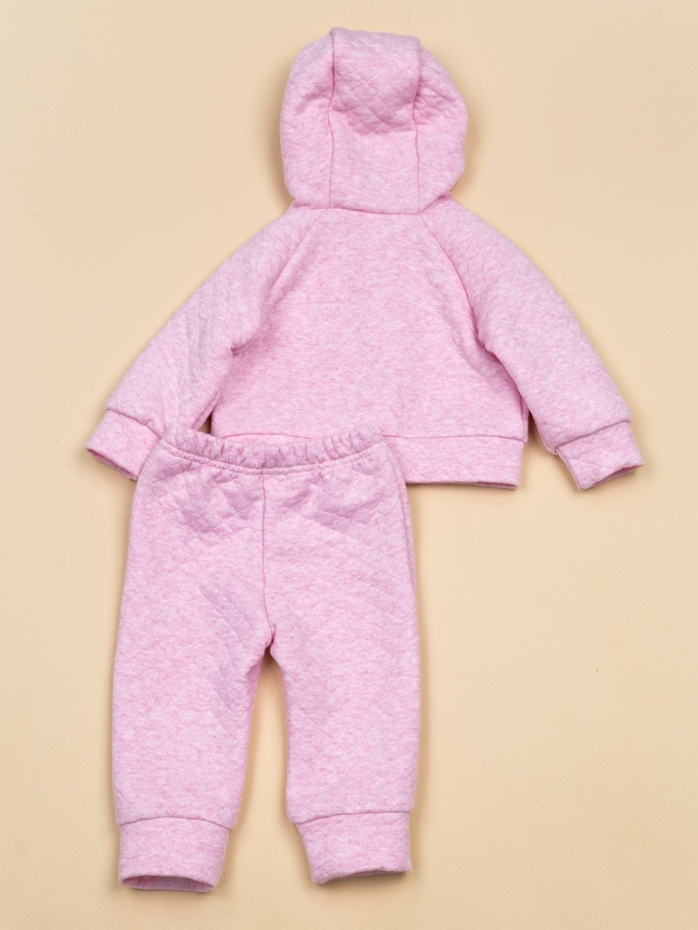 Костюм на кнопках с капюшоном для девочки