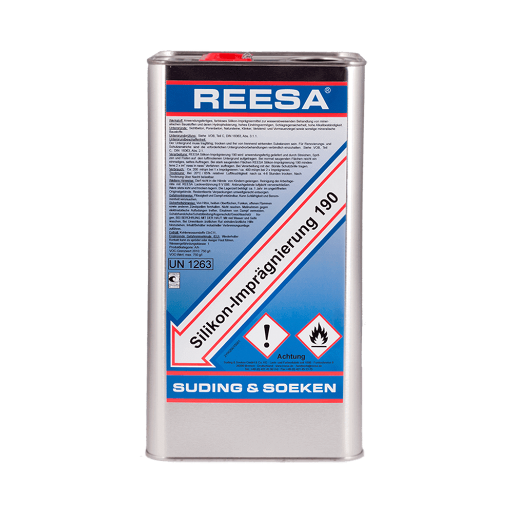 Silikon-Imprägnierung 190 - силиконовая пропитка для фасадов | Reesa (Германия)