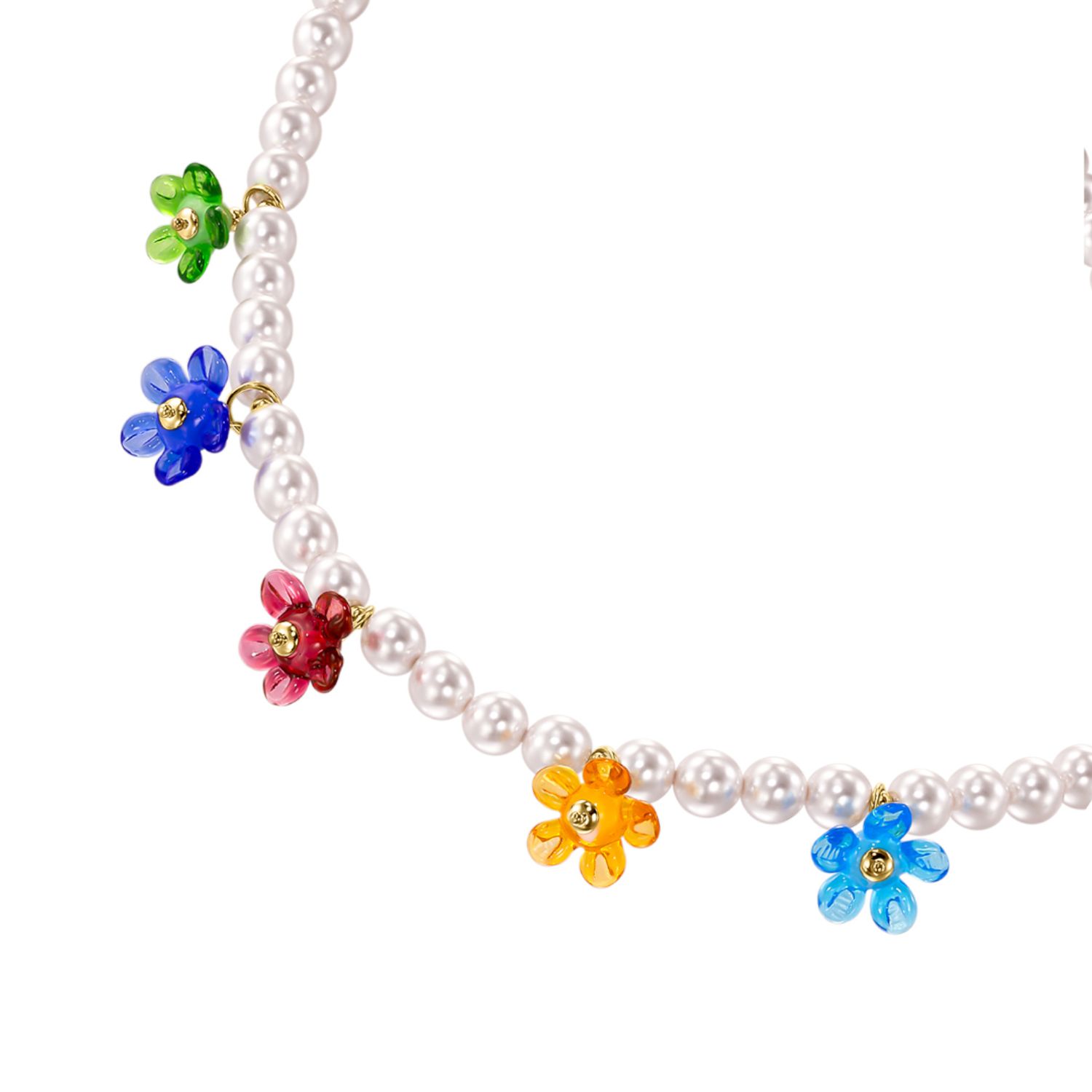 Колье Secret Garden Gold-Beige Necklace