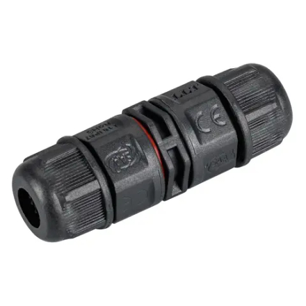 Коннектор прямой NEO-CON-I-2pin-BK (3-7mm, IP67) (Arlight, IP67 Пластик, 3 года) 024936