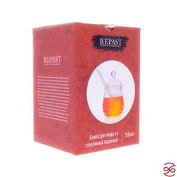 Банка для меда со стеклянной ложкой Repast Comfort 250 мл