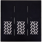 Лоток вертикальный DELI, 3 отделения, чёрный