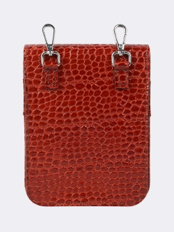 Сумка поясная рыжая "Рептилия" OLA OLA