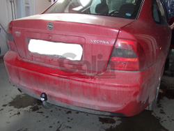 Оцинкованный фаркоп на Opel Vectra B седан/универсал/хетчбек 1995-2002 (без электрики), Galia O029A