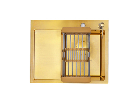 Мойка AVIVA 58*48, Нано-Золото (арт. NG5848R), правая