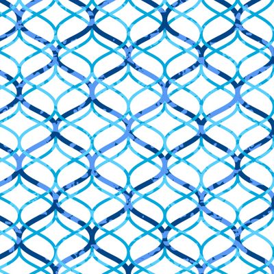 Голубой переплетенный узор