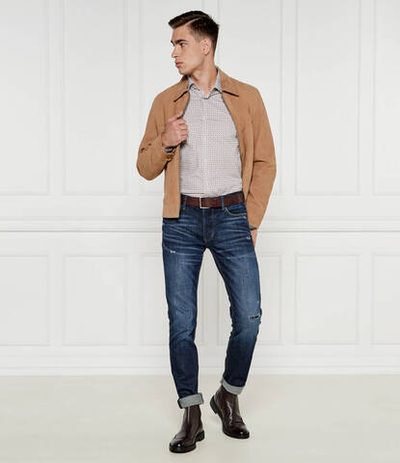 Рубашка BOSS BLACK - бежевый(50527357)