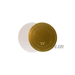 Подложка усиленная двусторонняя золото/жемчуг 3,2 мм. Диаметр 22