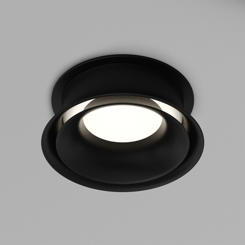 DK2403-BK Встраиваемый светильник влагозащ., IP 44, 10 Вт, GU10, черный, алюминий