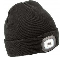 Шапка со светодиодным фонариком черная универсальный размер ОТТО Högert, арт. HT5K486