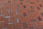 Feldhaus Klinker - P405SKF-ECO, Gala alea, красный пестрый, с фиолетовым нагаром, с оттенками, 200x100x18 - Клинкерная тротуарная брусчатка