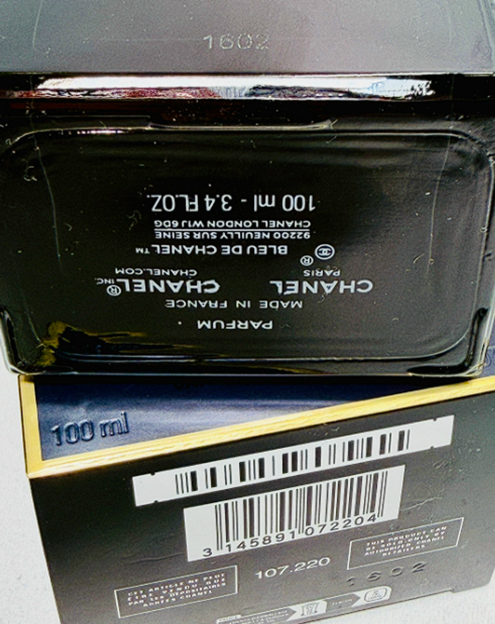 Bleu de Chanel L'Exclusif Chanel 100 ml (Коробка парфюма без слюды, парфюм новый, распаковка для фото)