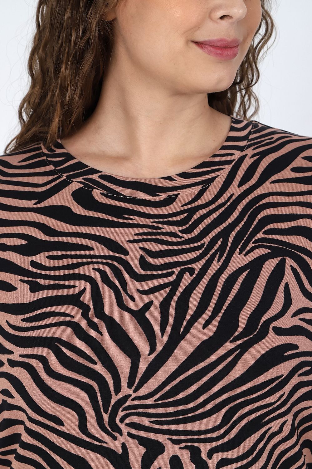 Футболка Кутюр Виотекс ЗЕБРА КОРИЧНЕВАЯ