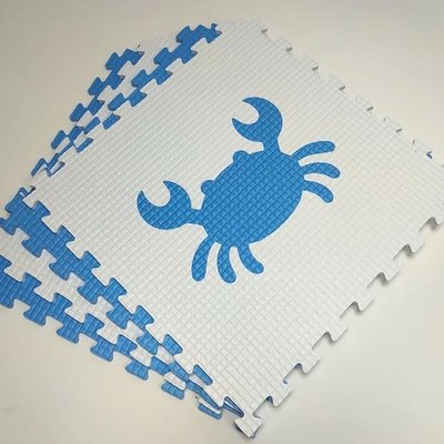 Мягкий пол "Жители моря" 500x500x10 мм 45 шор