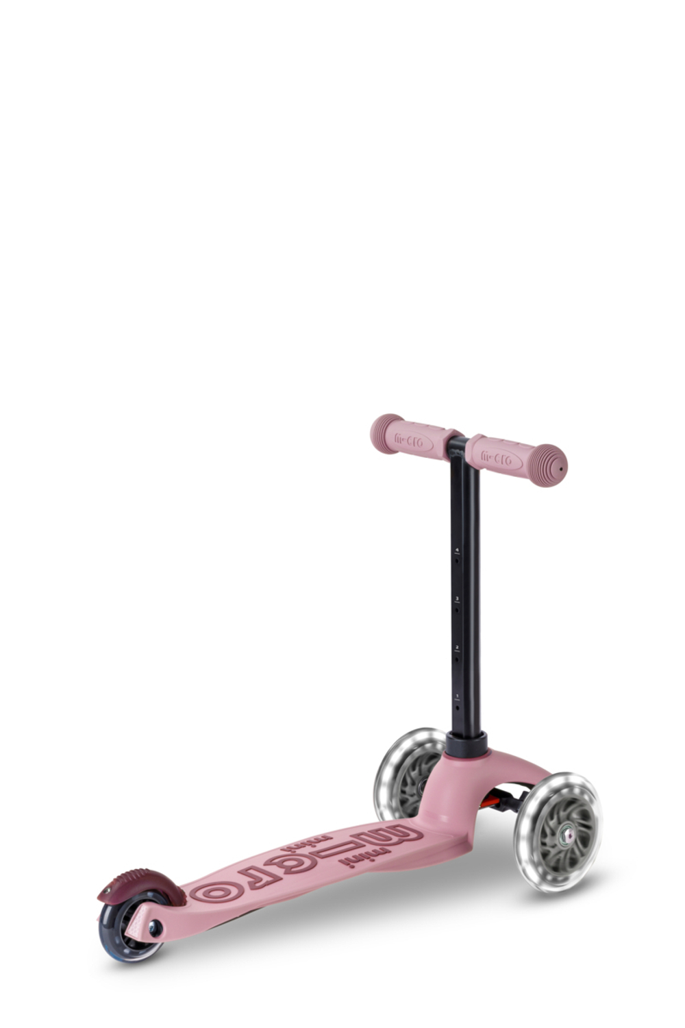 Самокат-качалка Mini Micro Deluxe Rock & Go LED, пудрово-розовый