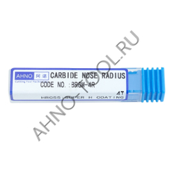 Фреза твердосплавная радиусная   3мм (L=50, l=8, хв=4) Z4 35° по стали, нерж., чугуну, с радиусной ф