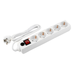 Сетевой фильтр GPS-5-16-3x1-150-W, 5 мест, 16А, 3x1 мм2, 1,5 м, белый