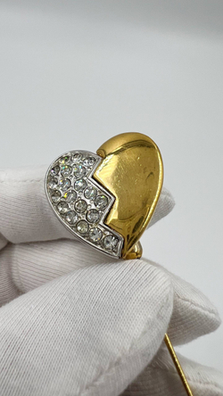 Брошь булавка Сердце Yves Saint Laurent