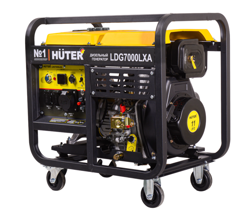 Электрогенератор дизельный LDG 7000LXА Huter