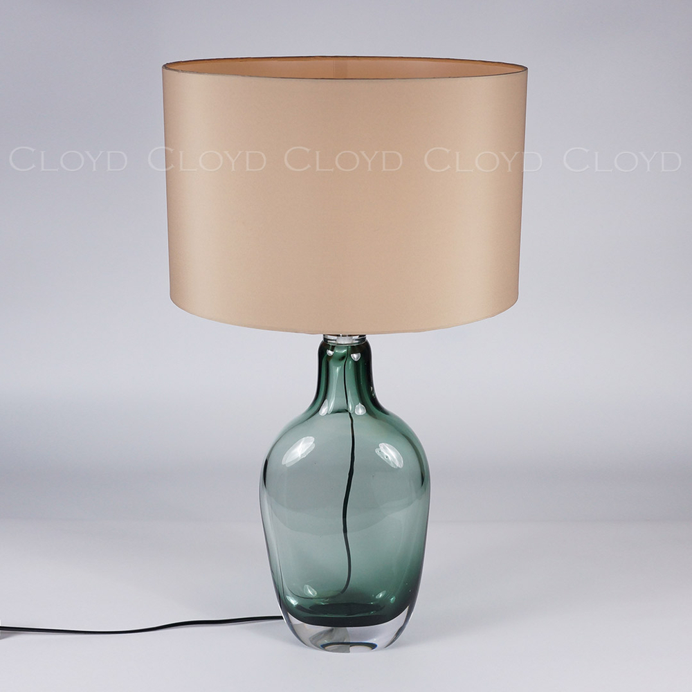 Настольная лампа Cloyd FOAM T1 / выс. 65 см - хром - зелен. стекло (арт.30102)