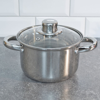 Набор кастрюль 3 предмета (1,9л, 2,9л, 3,9л) нерж, DNN3 SD-A17-6