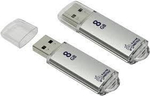 Флеш-накопитель 8 Gb Smartbuy V-Cut Silver