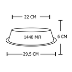Миска "efox" для питомцев из нержавеющей стали, форма конус
