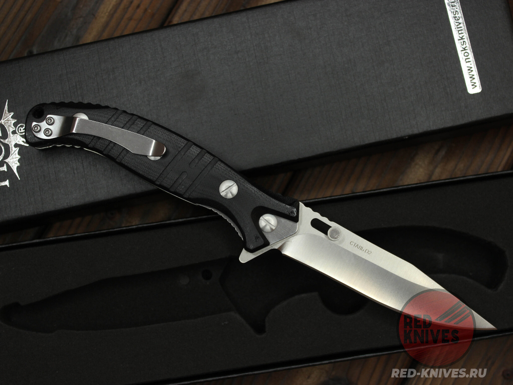 Складной нож НОКС "Геккон" 340-100406 c клинком из стали D2, рукоять G10