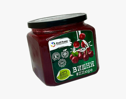 Пюре Вишня без сахара замороженное 500 гр Proff Puree