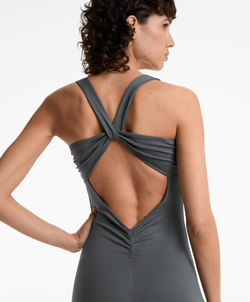 Oysho Длинный комбинезон Comfortlux, масляный синий