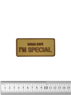 Шеврон Mama Says I'm Special PVC. Койот