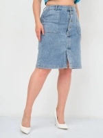 Юбка джинсовая миди