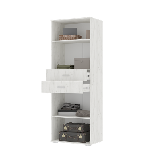 НЕЛЬСОН ШК 05 ШкафФасад ДУБ КРАФТ БЕЛЫЙ/Корпус ДУБ КРАФТ БЕЛЫЙ