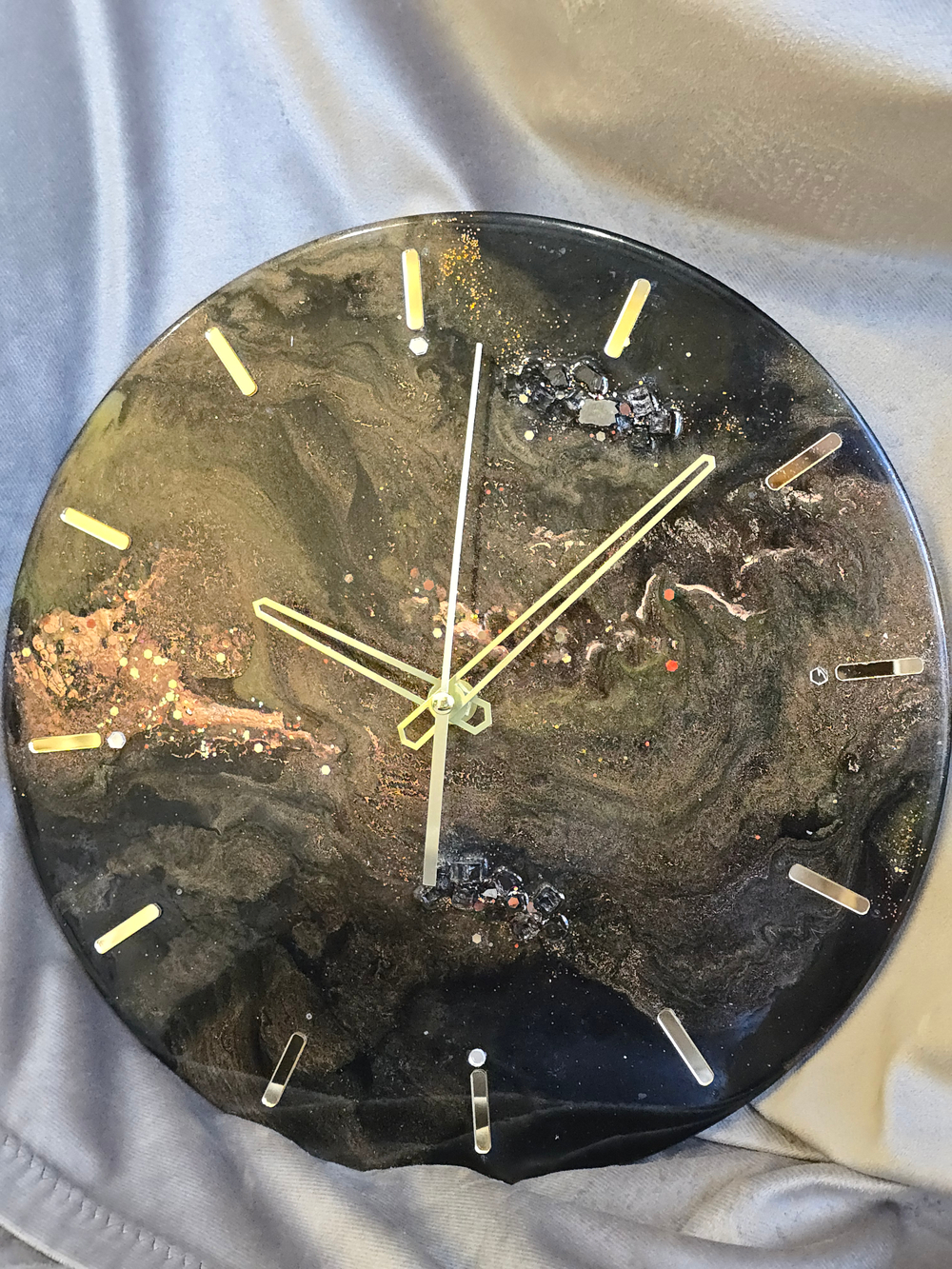 🕒 Часы настенные из эпоксидной смолы 30 см «Космическая бездна»