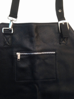 Мужской брутальный кожаный фартук "Молния"