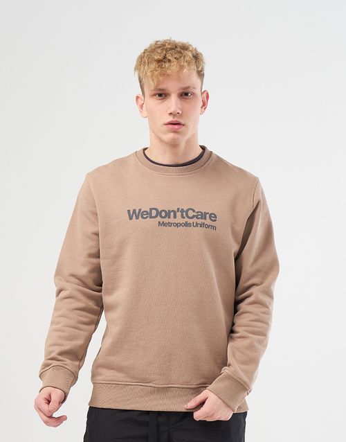 Толстовка We Don’t Care Basic Logo Sweatshirt Beige